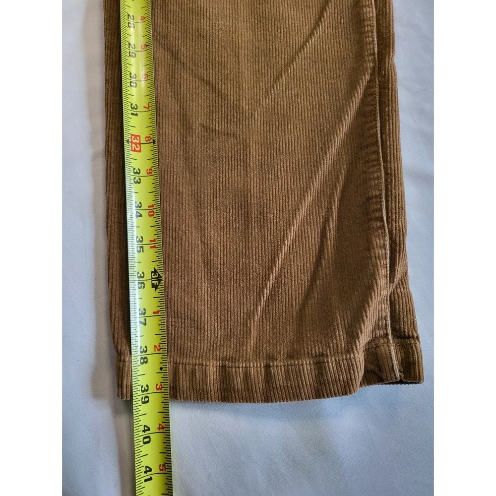 IZOD Mens Straight Corduroy Pants Bundle 2 Pairs Brown Tan 38x30 Stretch Cotton